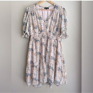 Gibsonlook Floral Ruffle Dress